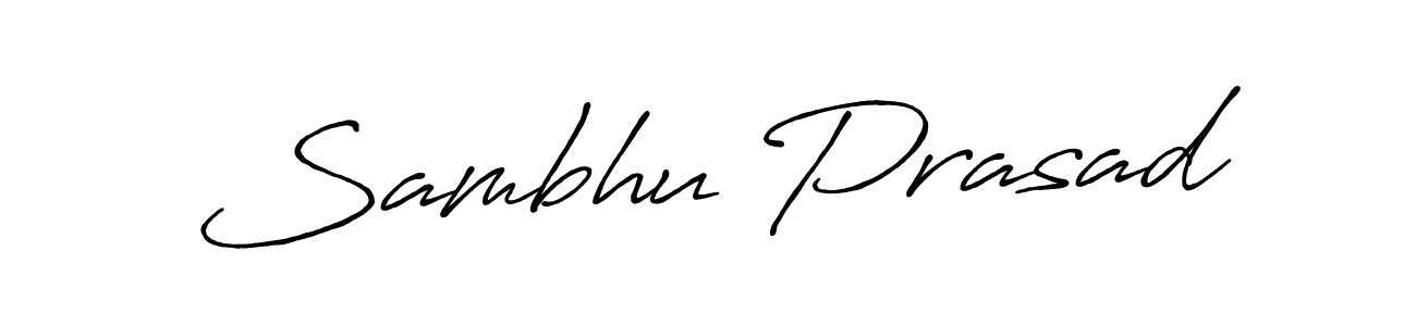 Sambhu Prasad stylish signature style. Best Handwritten Sign (Antro_Vectra_Bolder) for my name. Handwritten Signature Collection Ideas for my name Sambhu Prasad. Sambhu Prasad signature style 7 images and pictures png