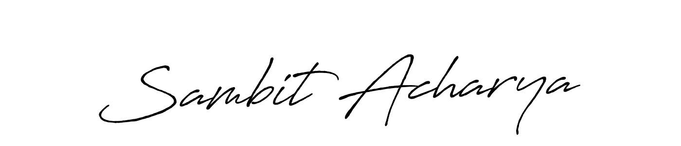 How to make Sambit Acharya signature? Antro_Vectra_Bolder is a professional autograph style. Create handwritten signature for Sambit Acharya name. Sambit Acharya signature style 7 images and pictures png