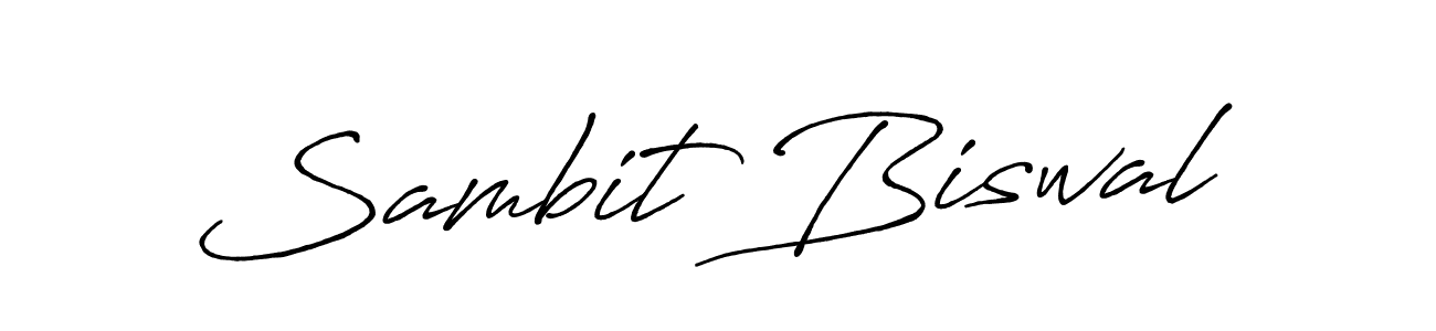 Make a beautiful signature design for name Sambit Biswal. With this signature (Antro_Vectra_Bolder) style, you can create a handwritten signature for free. Sambit Biswal signature style 7 images and pictures png
