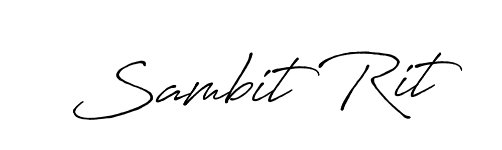 Design your own signature with our free online signature maker. With this signature software, you can create a handwritten (Antro_Vectra_Bolder) signature for name Sambit Rit. Sambit Rit signature style 7 images and pictures png