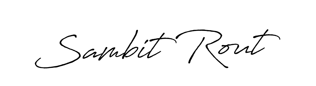 Also we have Sambit Rout name is the best signature style. Create professional handwritten signature collection using Antro_Vectra_Bolder autograph style. Sambit Rout signature style 7 images and pictures png