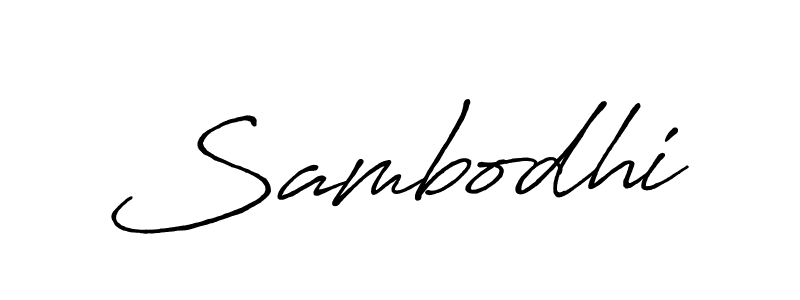 How to make Sambodhi name signature. Use Antro_Vectra_Bolder style for creating short signs online. This is the latest handwritten sign. Sambodhi signature style 7 images and pictures png