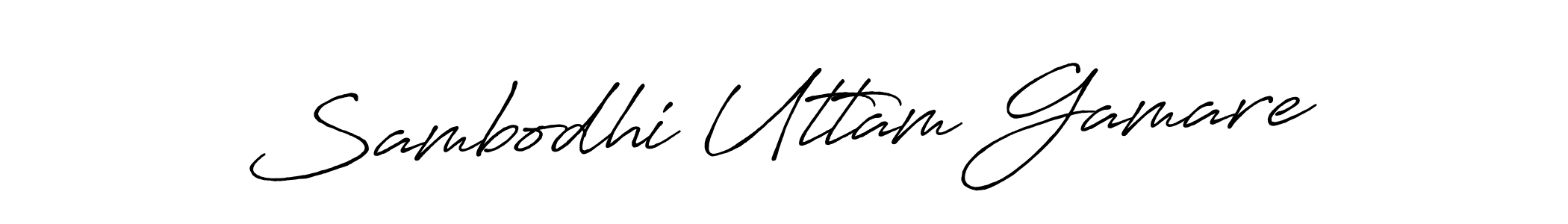 Use a signature maker to create a handwritten signature online. With this signature software, you can design (Antro_Vectra_Bolder) your own signature for name Sambodhi Uttam Gamare. Sambodhi Uttam Gamare signature style 7 images and pictures png