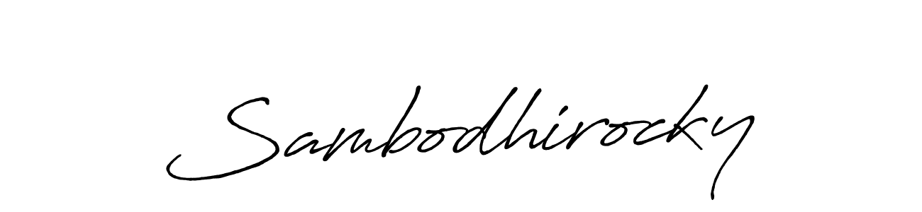 if you are searching for the best signature style for your name Sambodhirocky. so please give up your signature search. here we have designed multiple signature styles  using Antro_Vectra_Bolder. Sambodhirocky signature style 7 images and pictures png