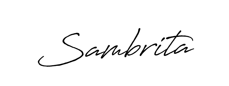Sambrita stylish signature style. Best Handwritten Sign (Antro_Vectra_Bolder) for my name. Handwritten Signature Collection Ideas for my name Sambrita. Sambrita signature style 7 images and pictures png