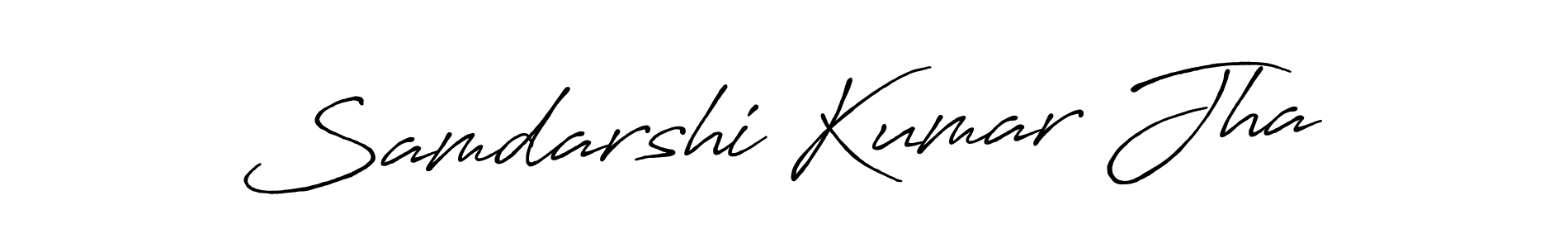 Use a signature maker to create a handwritten signature online. With this signature software, you can design (Antro_Vectra_Bolder) your own signature for name Samdarshi Kumar Jha. Samdarshi Kumar Jha signature style 7 images and pictures png