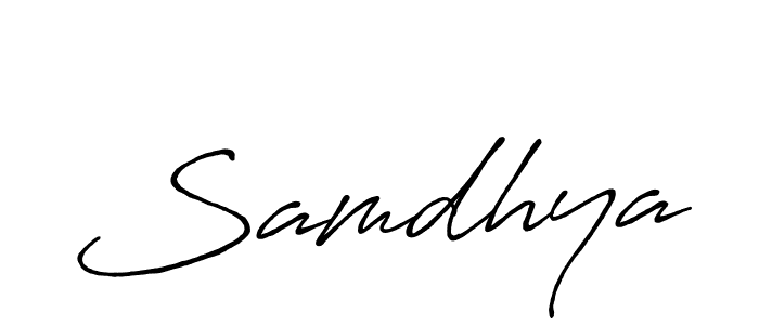 How to make Samdhya signature? Antro_Vectra_Bolder is a professional autograph style. Create handwritten signature for Samdhya name. Samdhya signature style 7 images and pictures png