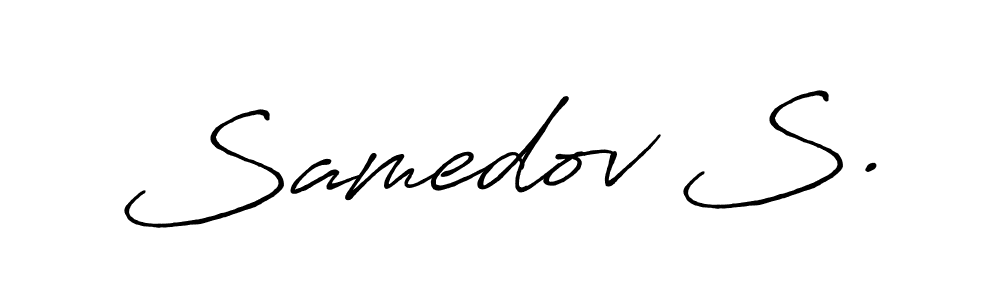 Use a signature maker to create a handwritten signature online. With this signature software, you can design (Antro_Vectra_Bolder) your own signature for name Samedov S.. Samedov S. signature style 7 images and pictures png