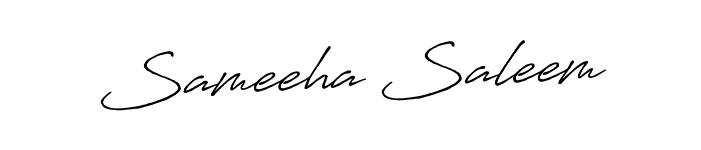 Make a short Sameeha Saleem signature style. Manage your documents anywhere anytime using Antro_Vectra_Bolder. Create and add eSignatures, submit forms, share and send files easily. Sameeha Saleem signature style 7 images and pictures png