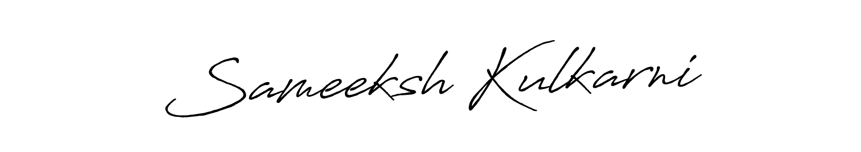 How to make Sameeksh Kulkarni signature? Antro_Vectra_Bolder is a professional autograph style. Create handwritten signature for Sameeksh Kulkarni name. Sameeksh Kulkarni signature style 7 images and pictures png