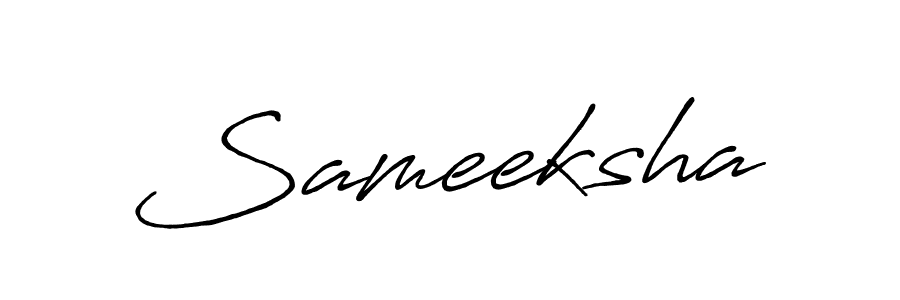 Also we have Sameeksha name is the best signature style. Create professional handwritten signature collection using Antro_Vectra_Bolder autograph style. Sameeksha signature style 7 images and pictures png