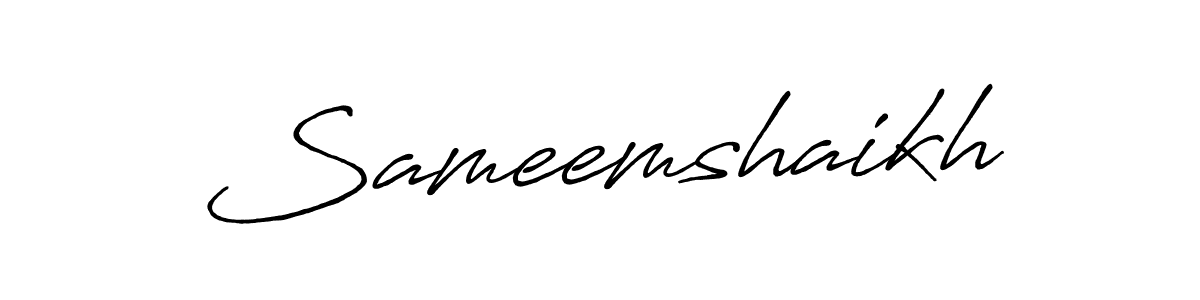 Make a short Sameemshaikh signature style. Manage your documents anywhere anytime using Antro_Vectra_Bolder. Create and add eSignatures, submit forms, share and send files easily. Sameemshaikh signature style 7 images and pictures png