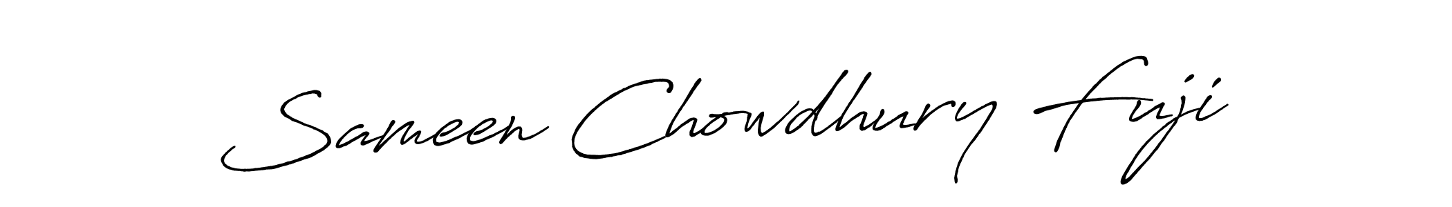 The best way (Antro_Vectra_Bolder) to make a short signature is to pick only two or three words in your name. The name Sameen Chowdhury Fuji include a total of six letters. For converting this name. Sameen Chowdhury Fuji signature style 7 images and pictures png