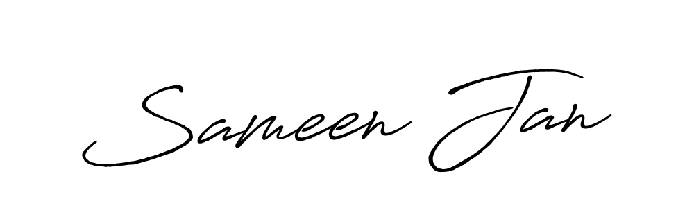 Use a signature maker to create a handwritten signature online. With this signature software, you can design (Antro_Vectra_Bolder) your own signature for name Sameen Jan. Sameen Jan signature style 7 images and pictures png