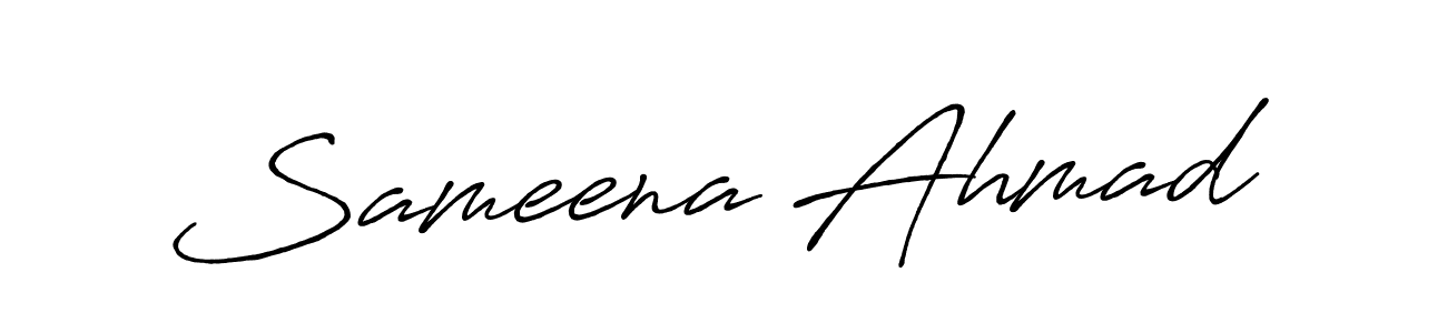 This is the best signature style for the Sameena Ahmad name. Also you like these signature font (Antro_Vectra_Bolder). Mix name signature. Sameena Ahmad signature style 7 images and pictures png