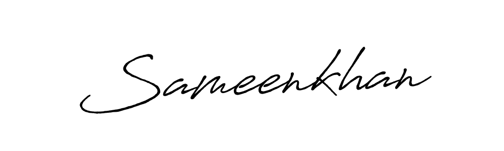 It looks lik you need a new signature style for name Sameenkhan. Design unique handwritten (Antro_Vectra_Bolder) signature with our free signature maker in just a few clicks. Sameenkhan signature style 7 images and pictures png
