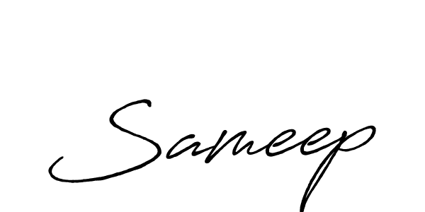 Design your own signature with our free online signature maker. With this signature software, you can create a handwritten (Antro_Vectra_Bolder) signature for name Sameep. Sameep signature style 7 images and pictures png