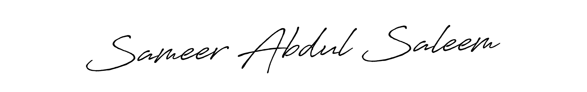 How to make Sameer Abdul Saleem signature? Antro_Vectra_Bolder is a professional autograph style. Create handwritten signature for Sameer Abdul Saleem name. Sameer Abdul Saleem signature style 7 images and pictures png
