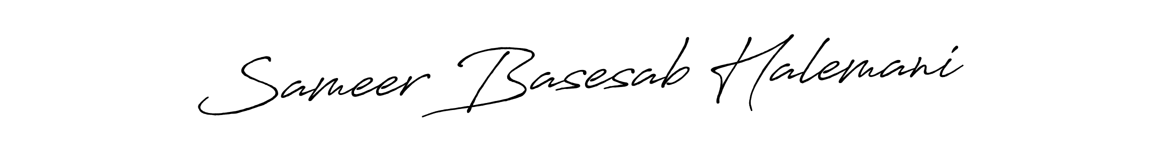 Design your own signature with our free online signature maker. With this signature software, you can create a handwritten (Antro_Vectra_Bolder) signature for name Sameer Basesab Halemani. Sameer Basesab Halemani signature style 7 images and pictures png