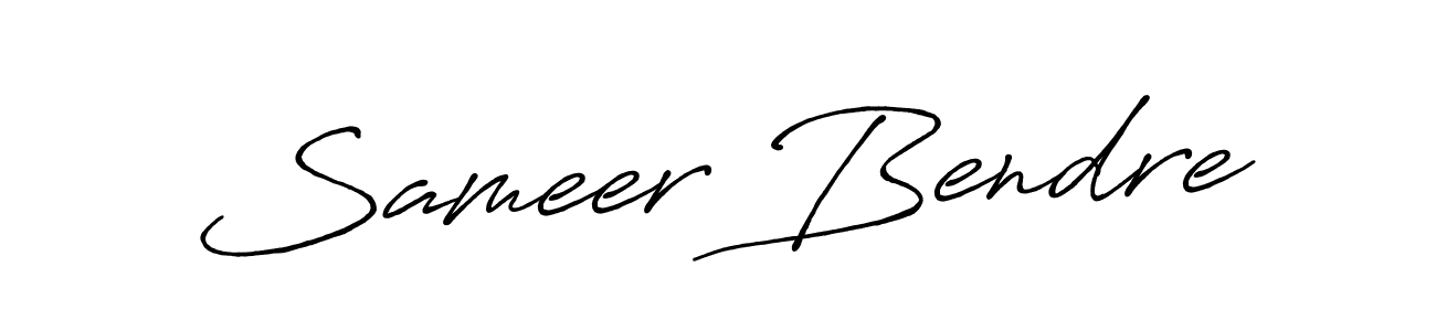 Also we have Sameer Bendre name is the best signature style. Create professional handwritten signature collection using Antro_Vectra_Bolder autograph style. Sameer Bendre signature style 7 images and pictures png