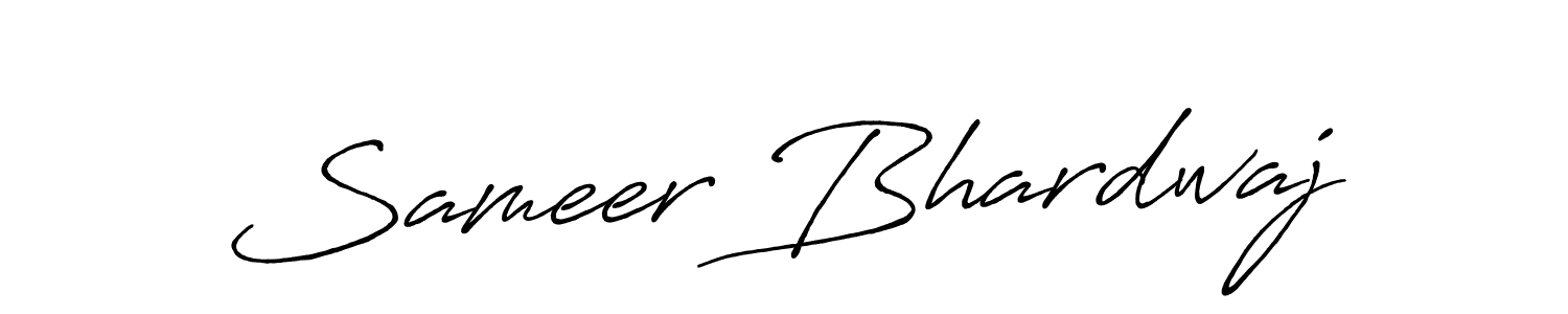 Design your own signature with our free online signature maker. With this signature software, you can create a handwritten (Antro_Vectra_Bolder) signature for name Sameer Bhardwaj. Sameer Bhardwaj signature style 7 images and pictures png