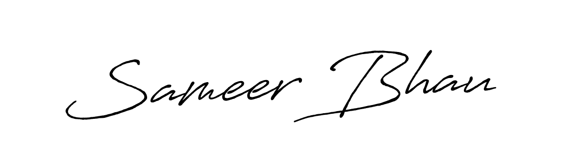 Design your own signature with our free online signature maker. With this signature software, you can create a handwritten (Antro_Vectra_Bolder) signature for name Sameer Bhau. Sameer Bhau signature style 7 images and pictures png