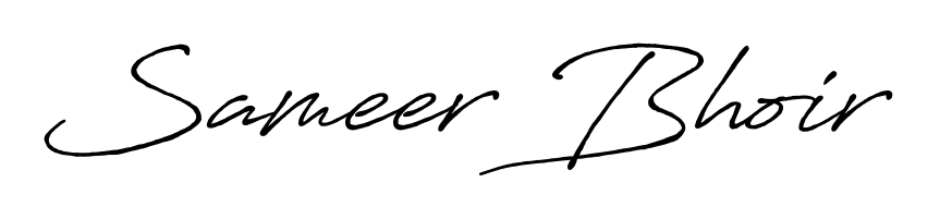 Create a beautiful signature design for name Sameer Bhoir. With this signature (Antro_Vectra_Bolder) fonts, you can make a handwritten signature for free. Sameer Bhoir signature style 7 images and pictures png