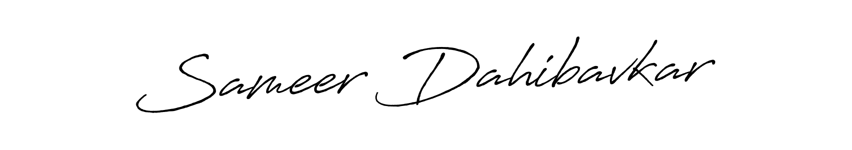 Sameer Dahibavkar stylish signature style. Best Handwritten Sign (Antro_Vectra_Bolder) for my name. Handwritten Signature Collection Ideas for my name Sameer Dahibavkar. Sameer Dahibavkar signature style 7 images and pictures png