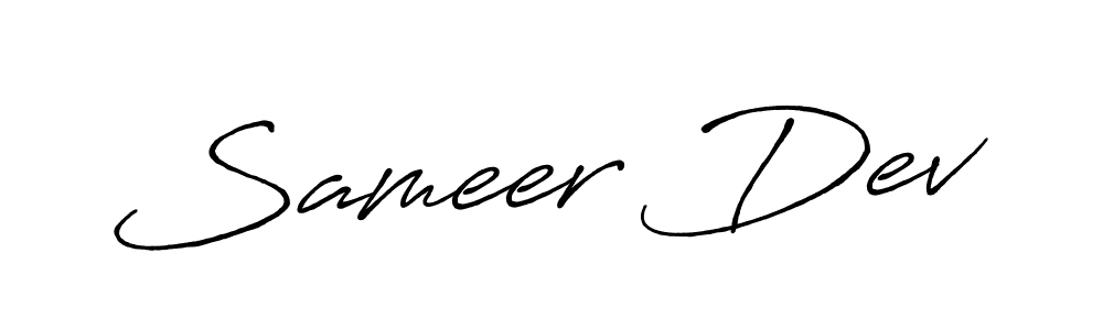 if you are searching for the best signature style for your name Sameer Dev. so please give up your signature search. here we have designed multiple signature styles  using Antro_Vectra_Bolder. Sameer Dev signature style 7 images and pictures png
