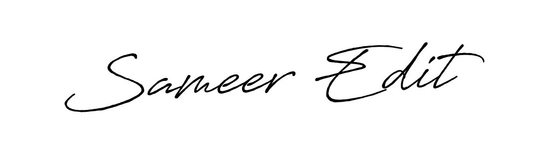 How to Draw Sameer Edit signature style? Antro_Vectra_Bolder is a latest design signature styles for name Sameer Edit. Sameer Edit signature style 7 images and pictures png