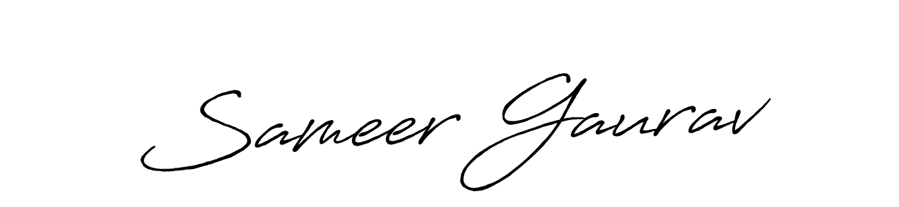 Similarly Antro_Vectra_Bolder is the best handwritten signature design. Signature creator online .You can use it as an online autograph creator for name Sameer Gaurav. Sameer Gaurav signature style 7 images and pictures png