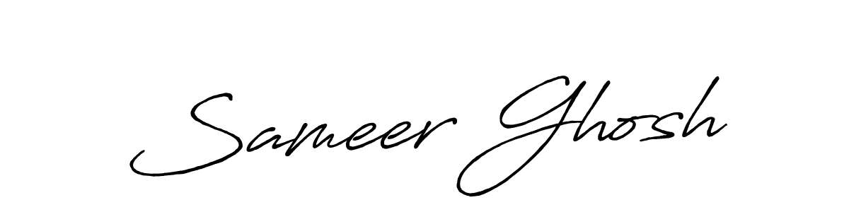 Sameer Ghosh stylish signature style. Best Handwritten Sign (Antro_Vectra_Bolder) for my name. Handwritten Signature Collection Ideas for my name Sameer Ghosh. Sameer Ghosh signature style 7 images and pictures png