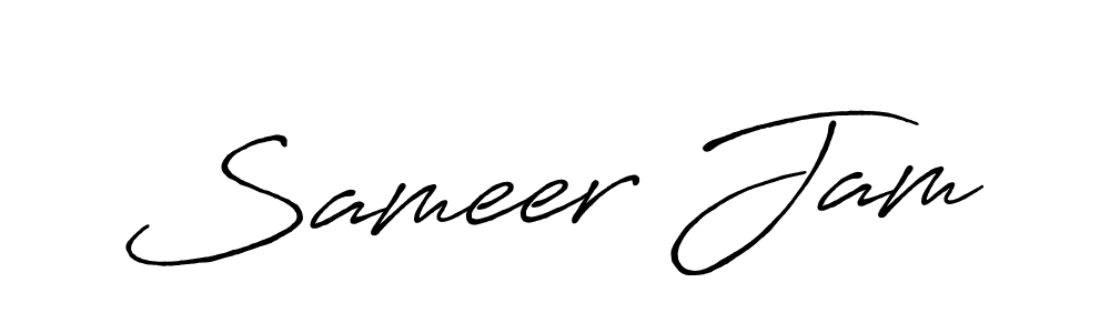 Create a beautiful signature design for name Sameer Jam. With this signature (Antro_Vectra_Bolder) fonts, you can make a handwritten signature for free. Sameer Jam signature style 7 images and pictures png