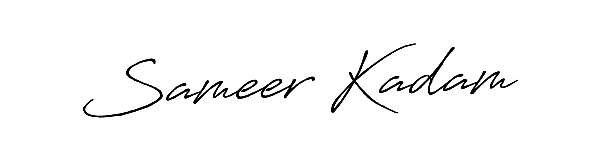 Once you've used our free online signature maker to create your best signature Antro_Vectra_Bolder style, it's time to enjoy all of the benefits that Sameer Kadam name signing documents. Sameer Kadam signature style 7 images and pictures png