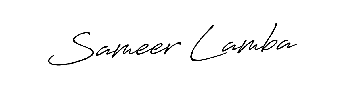 Similarly Antro_Vectra_Bolder is the best handwritten signature design. Signature creator online .You can use it as an online autograph creator for name Sameer Lamba. Sameer Lamba signature style 7 images and pictures png