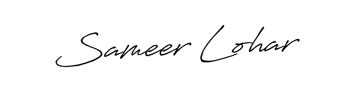 Similarly Antro_Vectra_Bolder is the best handwritten signature design. Signature creator online .You can use it as an online autograph creator for name Sameer Lohar. Sameer Lohar signature style 7 images and pictures png