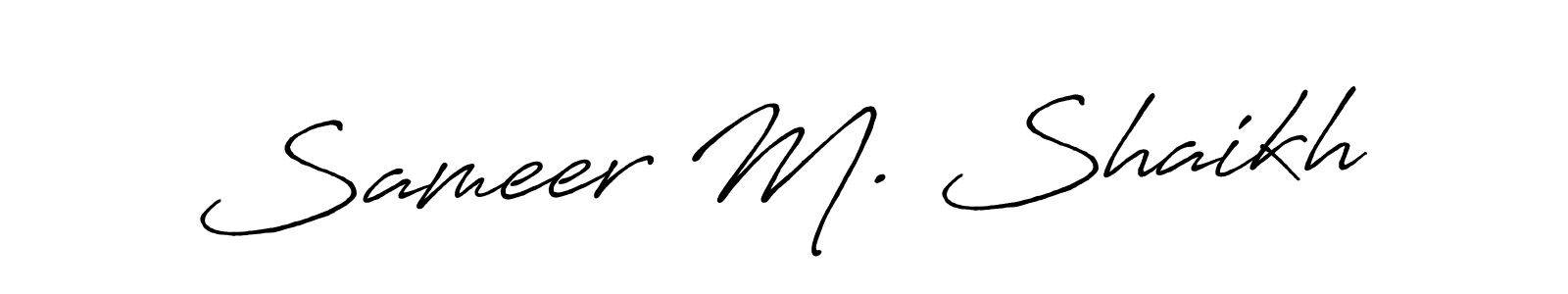 You can use this online signature creator to create a handwritten signature for the name Sameer M. Shaikh. This is the best online autograph maker. Sameer M. Shaikh signature style 7 images and pictures png