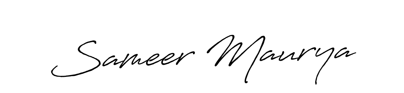 This is the best signature style for the Sameer Maurya name. Also you like these signature font (Antro_Vectra_Bolder). Mix name signature. Sameer Maurya signature style 7 images and pictures png