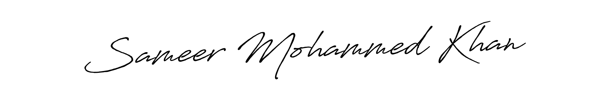 Design your own signature with our free online signature maker. With this signature software, you can create a handwritten (Antro_Vectra_Bolder) signature for name Sameer Mohammed Khan. Sameer Mohammed Khan signature style 7 images and pictures png