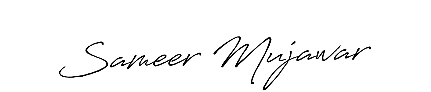 You should practise on your own different ways (Antro_Vectra_Bolder) to write your name (Sameer Mujawar) in signature. don't let someone else do it for you. Sameer Mujawar signature style 7 images and pictures png