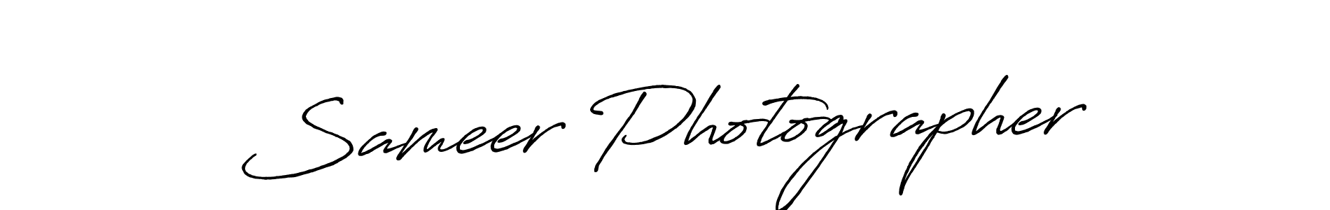 You should practise on your own different ways (Antro_Vectra_Bolder) to write your name (Sameer Photographer) in signature. don't let someone else do it for you. Sameer Photographer signature style 7 images and pictures png
