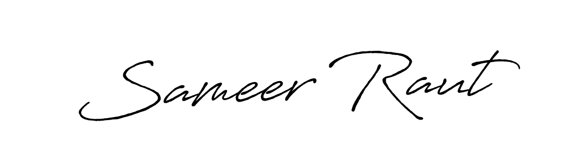 This is the best signature style for the Sameer Raut name. Also you like these signature font (Antro_Vectra_Bolder). Mix name signature. Sameer Raut signature style 7 images and pictures png
