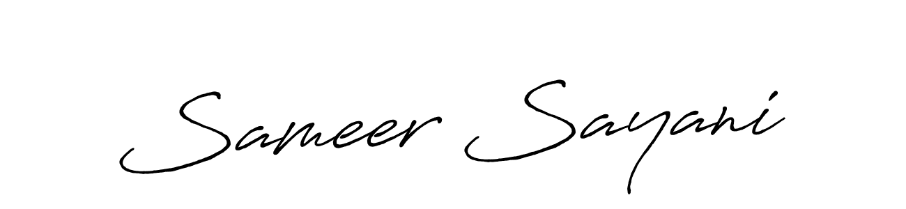 The best way (Antro_Vectra_Bolder) to make a short signature is to pick only two or three words in your name. The name Sameer Sayani include a total of six letters. For converting this name. Sameer Sayani signature style 7 images and pictures png