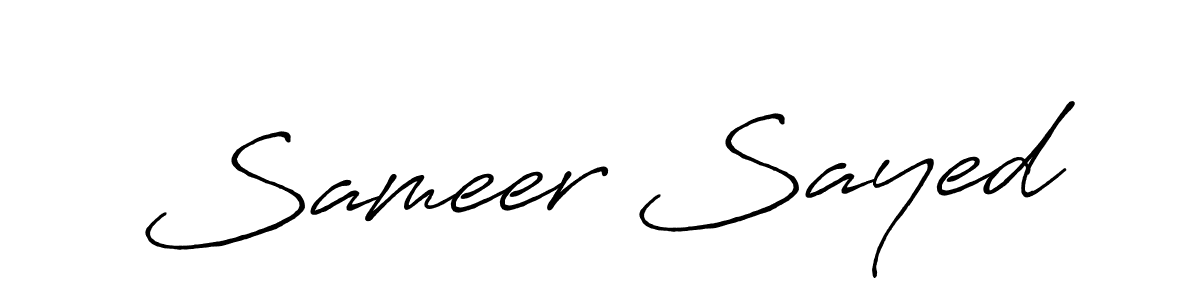 Make a beautiful signature design for name Sameer Sayed. Use this online signature maker to create a handwritten signature for free. Sameer Sayed signature style 7 images and pictures png
