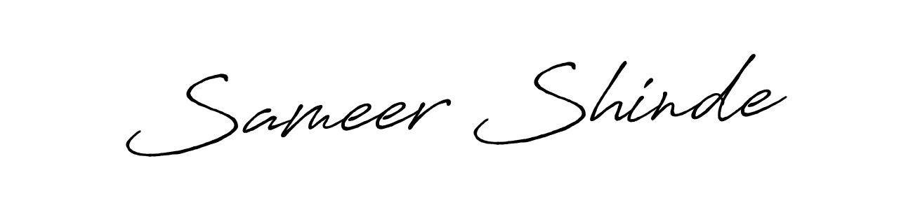 You can use this online signature creator to create a handwritten signature for the name Sameer Shinde. This is the best online autograph maker. Sameer Shinde signature style 7 images and pictures png