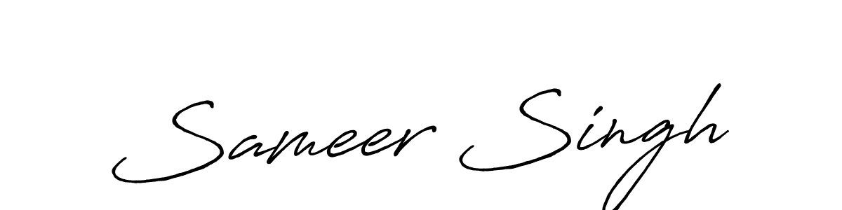 It looks lik you need a new signature style for name Sameer Singh. Design unique handwritten (Antro_Vectra_Bolder) signature with our free signature maker in just a few clicks. Sameer Singh signature style 7 images and pictures png