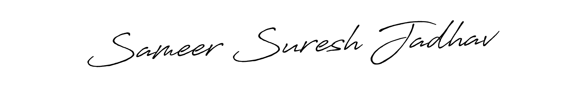 Also we have Sameer Suresh Jadhav name is the best signature style. Create professional handwritten signature collection using Antro_Vectra_Bolder autograph style. Sameer Suresh Jadhav signature style 7 images and pictures png