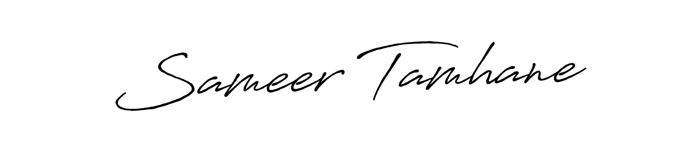Also we have Sameer Tamhane name is the best signature style. Create professional handwritten signature collection using Antro_Vectra_Bolder autograph style. Sameer Tamhane signature style 7 images and pictures png