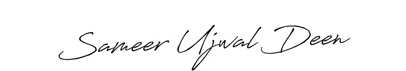 How to Draw Sameer Ujwal Deen signature style? Antro_Vectra_Bolder is a latest design signature styles for name Sameer Ujwal Deen. Sameer Ujwal Deen signature style 7 images and pictures png