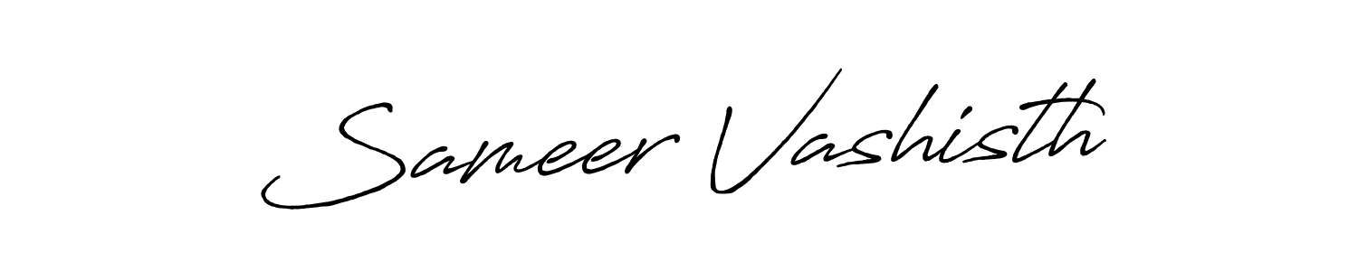 It looks lik you need a new signature style for name Sameer Vashisth. Design unique handwritten (Antro_Vectra_Bolder) signature with our free signature maker in just a few clicks. Sameer Vashisth signature style 7 images and pictures png